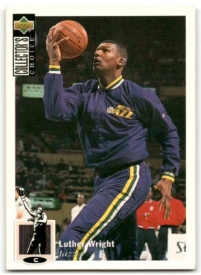 1994-95 Upper Deck Collector's Choice Basketball Card Luther Wright #57 Utah - Image 1 of 2