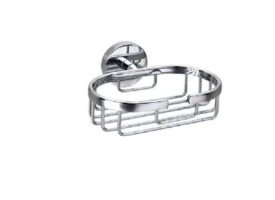 PORTA SAPONE MURO SOSPESO SAPONETTA OGGETTI CROMATO BAGNO ARREDO MODERNO CASA