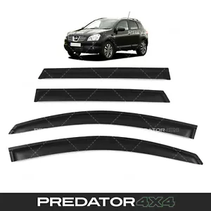 CZARNE OWIEWKI ZESTAW WIZJERÓW OKIEN DRZWIOWYCH DO NISSAN QASHQAI J10 06-13 - Zdjęcie 1 z 10
