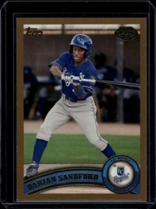 2011 Topps Pro Debut Gold #30 Darian Sandford 26/50 AZL Royals Baseball ID:44229 - Picture 1 of 2