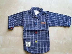 Boys Cotton Shirt Long Sleeve Size 12-24 Months, 2-3 Years, 3-4 Years, 4-5 Years - Picture 1 of 10