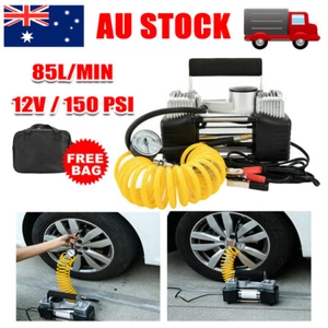 HEAVY DUTY 12V Portable Car Air Compressor Auto Tire Pump Tyre Inflator 150 PSI - Picture 1 of 16