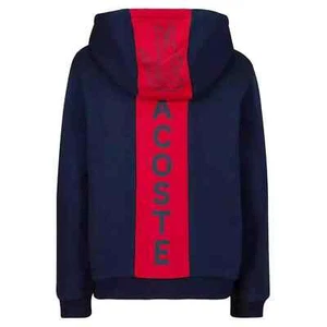 LACOSTE Hooded Sweatshirt Long Sleeve Full Zip Back Panel Graphic, SIZE 14 - Picture 1 of 1