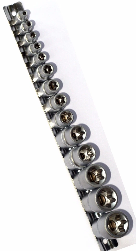 14pc Female Torx Socket Set E4 E5 E6 E7 E8 E10 E11 E12 E14 E16 E18 E20 E22 E24 - Image 1 of 1