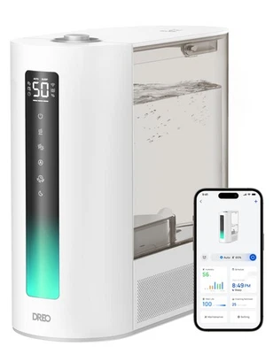 Dreo 6L Humidifiers for Bedroom Smart Warm & Cool Mist for Large Room 60Hr Qu... - Image 1 of 4
