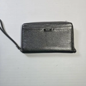 TUMI Parker Leder Reise Geldbörse Metallic Silber 98869-1546 - Bild 1 von 8