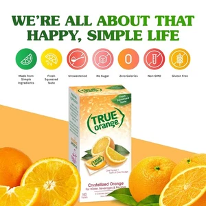 Potenciador de agua TRUE ORANGE, paquete dispensador a granel - 100 2,82 onzas (paquete de 1)  - Imagen 1 de 11