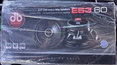 DB Drive Euphoria ES3 60 6.5" 2 Way Coaxial Speakers CEA 2031 Compliant NEW - Image 1 of 2