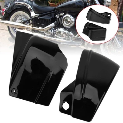 Black Battery Side Cover Fairing For Yamaha V Star 650 XVS650 XVS650AT Silverado Foto 1 de 4