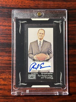 Rich Eisen 2008 Topps Mayo Cut Plug Mini Framed Auto SSP  - Image 1 of 2