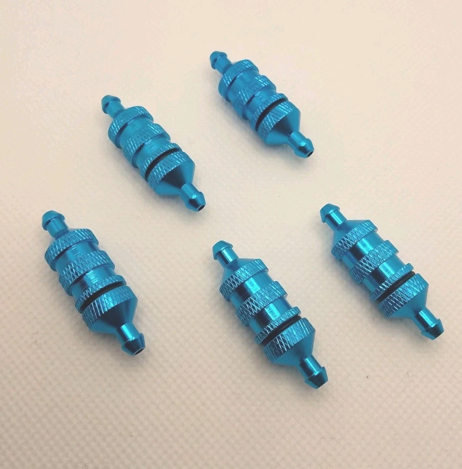 Aluminum Fuel Filter for Nitro 1/8 1/10 RC Car Truggy Buggy 35mm (X5) - Image 1 of 4