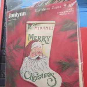 Janlynn -Santa Stocking #78-6 - Cross Stitch Kit - New and Complete Christmas - Picture 1 of 2
