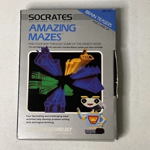 Socrates Educational Video System Amazing Mazes Cartridge - 1989 In Original Box - Picture 1 of 6