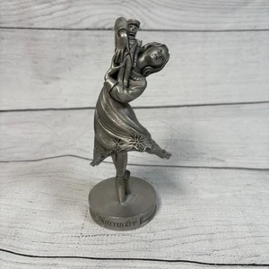De Colección Bailarina Peltre 6" Estatuilla El Cascanueces Ballet 1980 Vacaciones de Navidad - Imagen 1 de 5