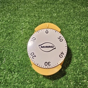 VINTAGE MIRRO HARVEST GOLD KITCHEN 60 MINUTE TIMER MID CENTURY RETRO EUC - Picture 1 of 5