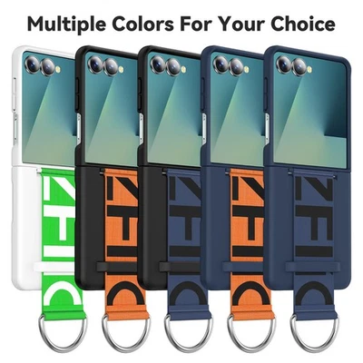 MARKENLOS Case mit Band für Samsung Galaxy Z Flip 7 Case Handy Hülle TPU dünn Flip7 NEU