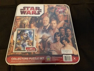 Juego de rompecabezas Star Wars Collectors 300 y 500 piezas rompecabezas en lata de coleccionista nuevo/sellado Foto 1 de 4