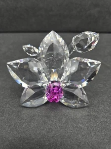 Swarovski Crystal Fuchsia Orchid Blossom Paradise Flower Boxes & Cert - Picture 1 of 8