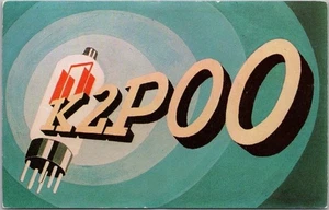 Postal de radio QSL de colección de los años 60 de Fanwood, Nueva Jersey "Jack Livingston - K2P00" - Imagen 1 de 2