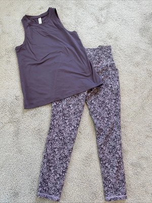 Conjunto de Entrenamiento Athleta Saludo Alijo Bolsillo II Texturizado Leggings y Tanque XS Foto 1 de 4