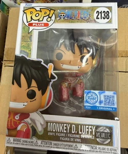 *IN HAND* Funko Pop! ONE PIECE Monkey D. Luffy #2138 METALLIC Funko Exclusive - Picture 1 of 1