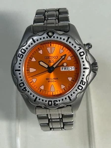 Seiko AGS SCUBA 200m 5M23-6B40 Fully Working New Battery No Customs Fees US - Picture 1 of 8
