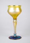 Antique LCT Tiffany Favrile Glass Princess Wine Goblet Signed #M5997 Circa 1900