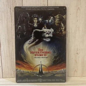 The Never Ending Story 2 Poster Metal Sign The Next Chapter VHS Cover Art Decor - Picture 1 of 1