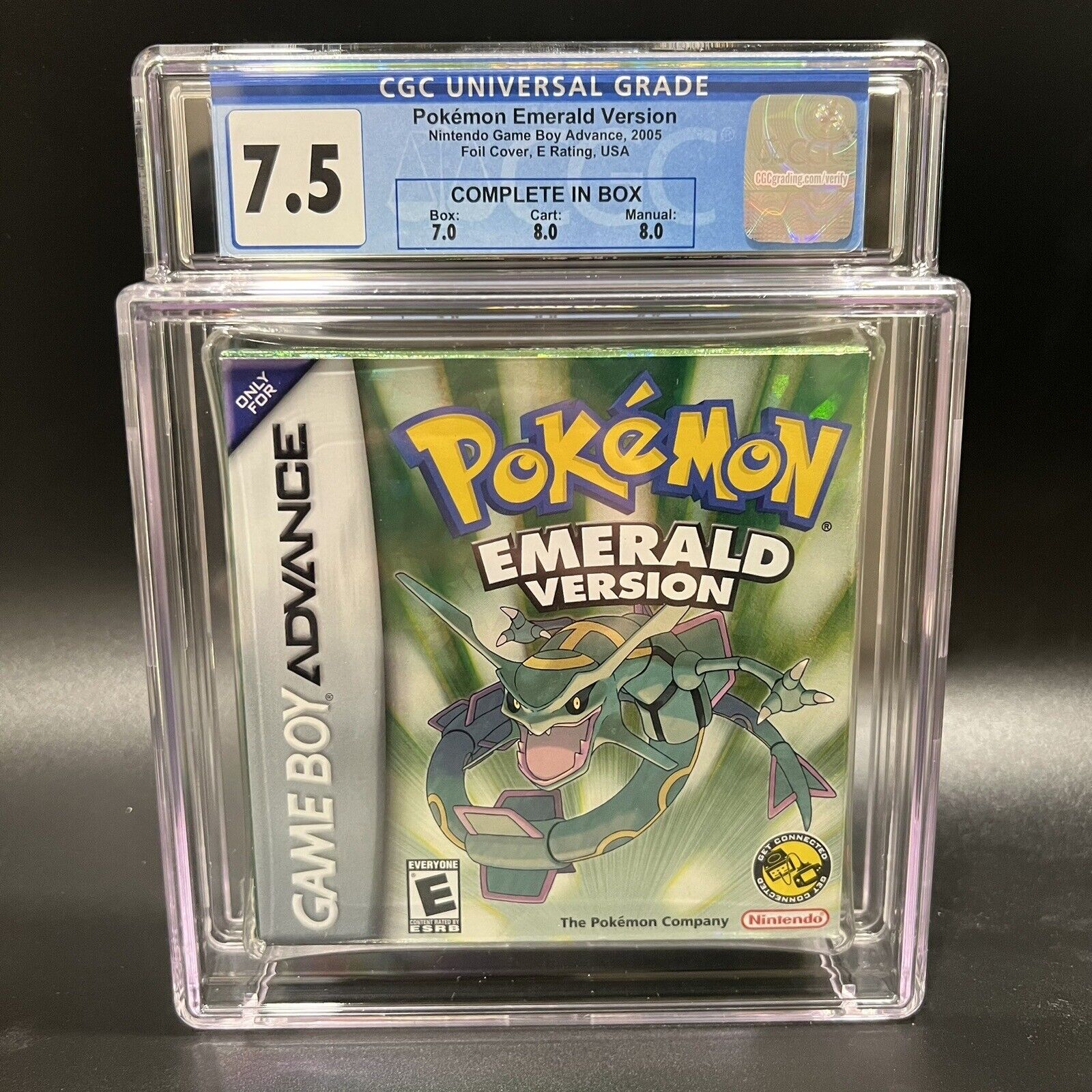 Pokémon Emerald, Graded 9.6 WATA A+, Auctioning At ComicConnect