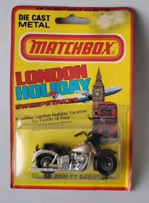 1981 HOT WHEELS LONDON HOLIDAY NO. 50 HARLEY DAVIDSON 1200 MATTEL MOTORCYCLE - Image 1 of 4