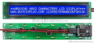 Blue IIC/I2C/TWI Character 40x2 Serial LCD Module Display for Arduino w/Library - Picture 1 of 3