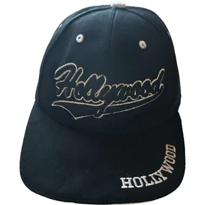 Gorra Lanza EE. UU. Hollywood Bordada Script Hombres Ajustable Negra - Imagen 1 de 7