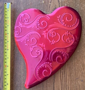 Heart Valentine Decorative Steel Tin Metal Jewelry Box Trinkets - Picture 1 of 4