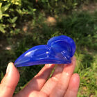1pc Blue Opalite Quartz Carved Bird's head Skull Crystal Reiki