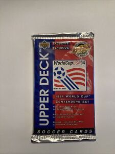NEW SEALED 1994 Upper Deck World Cup usa single Pack 10 cards contenders set, 
