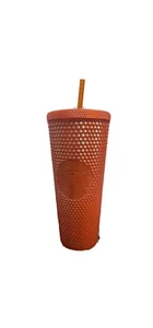 Starbucks Studded Tumbler Glossy Orange Fall 2022 In hand - Picture 1 of 1
