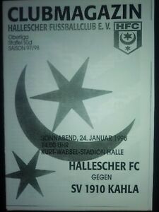 HFC/Hallescher FC - SV Kahla 1997/98 Oberliga Programm Stadionheft