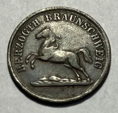 German States - BRUNSWICK-WOLFENBUTTEL - 2 Pfennige 1860 - Km-1155 - Extra Fine! - Image 1 of 2