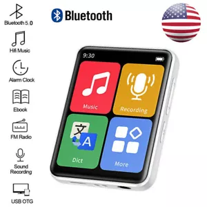 MP4 MP3 Player Bluetooth 5.0 Touch Screen Sport Lossless HIFI Music FM Radio US - Picture 1 of 15