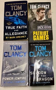 Lot of 4 Tom Clancy Jack Ryan Paperback Used Books Good condition - Picture 1 of 3