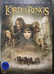 The Lord of the Rings: The Fellowship of the Rings (2002, 2 DVDs)+liner notes.WS - Picture 1 of 3