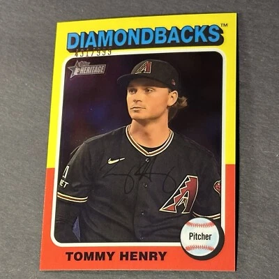 2024 Topps Heritage #90 Tommy Henry #/999 - Image 1 of 2