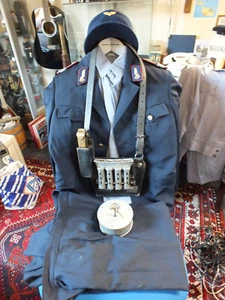 Kommplette Reichsbahn Uniform Hut mit Schaffnertasche Uhr Geldwechsler Stempel - Bild 1 von 6