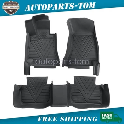 Juego de 3 alfombrillas de TPE para Mercedes-Benz Clase E W212 2010-2016 para todo tipo de clima Foto 1 de 4