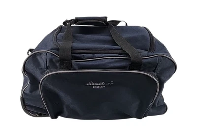 Bolsa de viaje con ruedas Eddie Bauer azul grande para llevar Foto 1 de 4