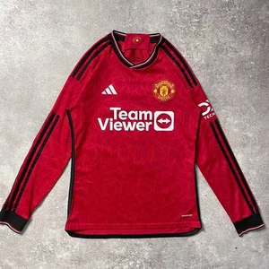 Official Manchester United 23 24 Home Mount Number 7 Jersey Size M F/S From JP - Picture 1 of 10