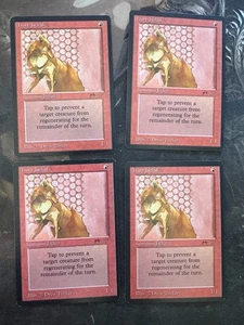 *** ARABIAN NIGHTS 4x Hurr Jackal *** NM - DUTY FREE - Vintage MtG Magic - Picture 1 of 2