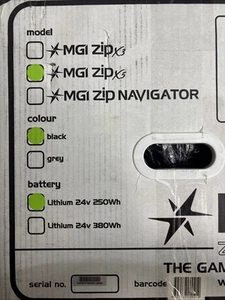 MGI Golf Zip X5 Electric Golf Caddy - Black - Picture 1 of 11