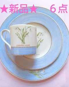 Wedgwood Sarah's Garden Tazza Goccia di Neve Piatto da Dessert - Foto 1 di 6