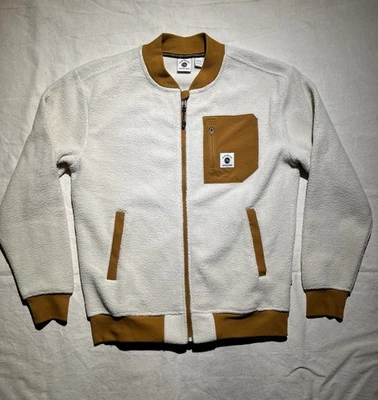 Chaqueta Quiksilver Fleece Retro-X Avena Natural Talla Mediana Deep Pile Surf Foto 1 de 4